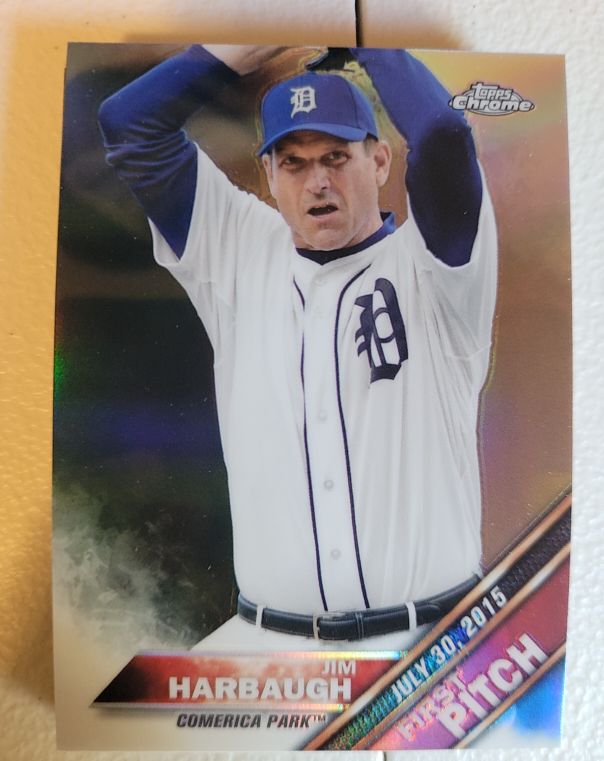 2016 Topps First Pitch #FP-7 Jim Harbaugh — front