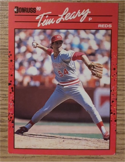1990 Donruss #670 Tim Leary — front