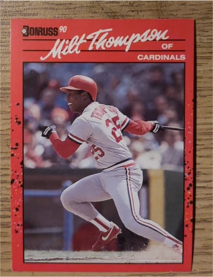 1990 Donruss #82 Milt Thompson — front
