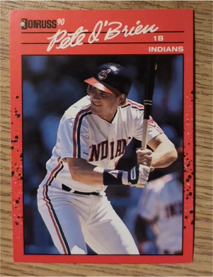 1990 Donruss #202 Pete O'Brien Cleveland Indians — front