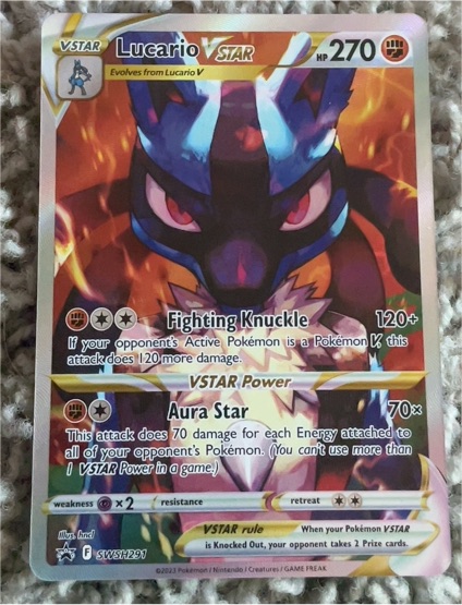 2023 Pokémon SWSH #SWSH291 Lucario VSTAR — front