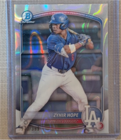 2025 Bowman Chrome #BCP-2 Zyhir Hope — front