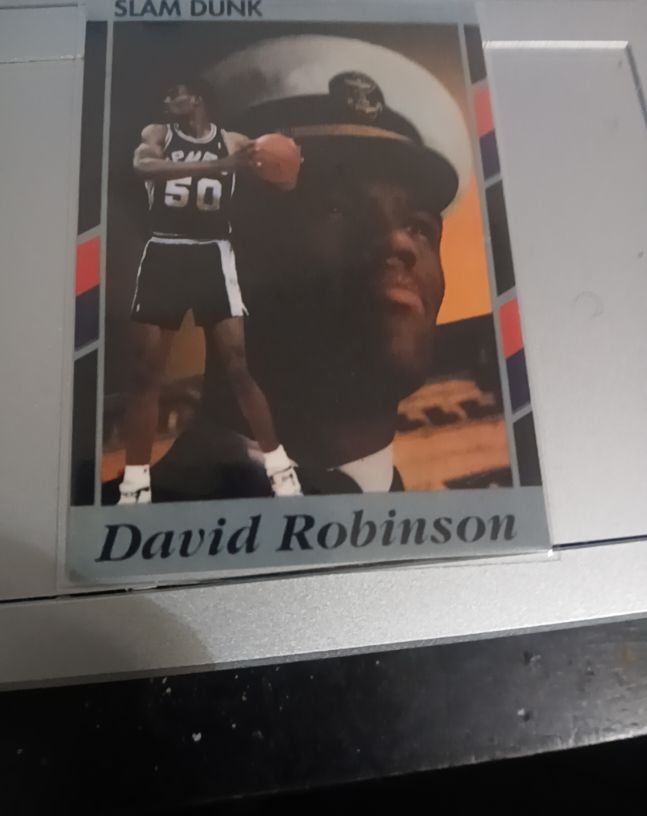 1991 Slam Dunk #1 David Robinson — front