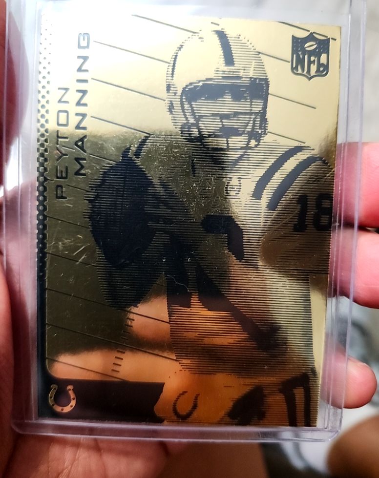 2003 Merrick Mint Laser Line Gold Peyton Manning Indianapolis Colts — front
