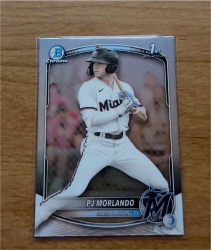 2025 Bowman Chrome #BCP-91 PJ Morlando — front