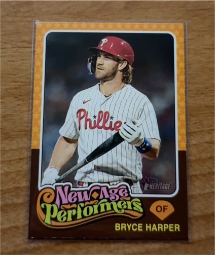 2024 Topps Heritage New Age Performers #NAP-14 Bryce Harper — front