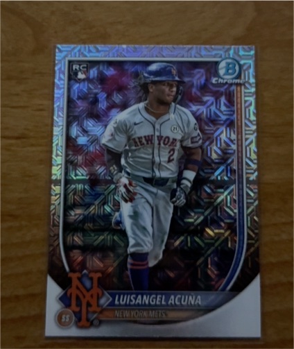 2025 Bowman Chrome #83 Luisangel Acuna — front