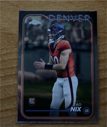 2024 Topps Chrome #206 Bo Nix — front