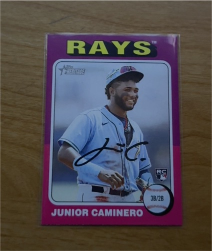 2024 Topps Heritage #267 Junior Caminero — front