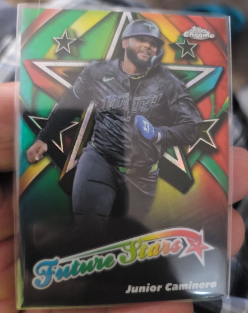 2025 Topps Chrome #FS-18 Junior Caminero Future Stars — front
