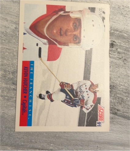 1991-92 Score #340 Kevin Hatcher — front