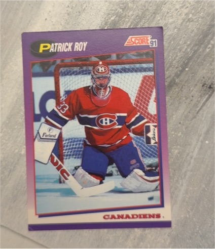 1991-92 Score #75 Patrick Roy — front