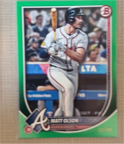 2025 Bowman #98 Matt Olson — front
