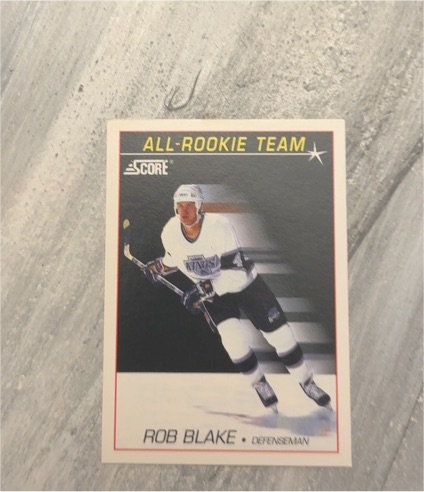 1991 Score #379 Rob Blake All-Rookie Team — front
