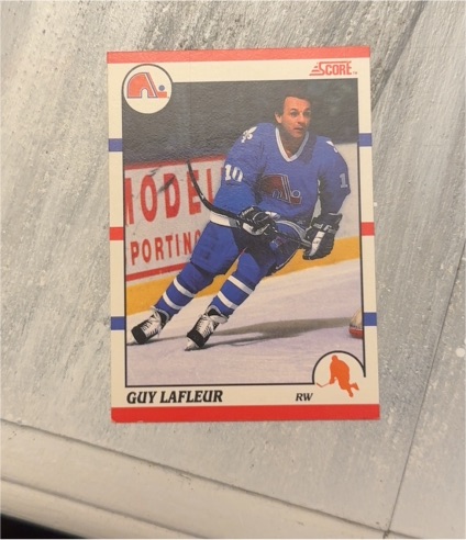 1990-91 Score #290 Guy Lafleur — front