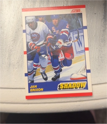 1990-91 Score #343 Jan Erixon Shadow — front