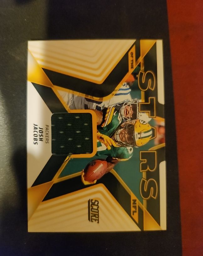 2025 Panini Score Stars of the NFL #SNJ-JJA Josh Jacobs — front