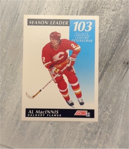 1991 Score Canadian #299 Al MacInnis — front