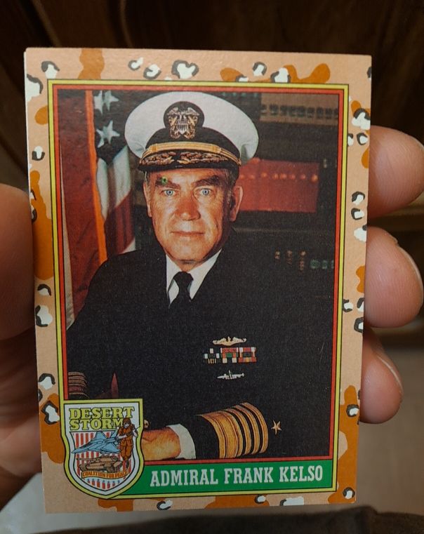 1991 Topps Desert Storm #6 Admiral Frank Kelso — front