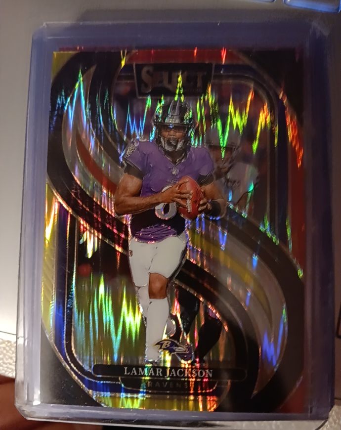 2024 Panini Select Premier Level Lamar Jackson #S — front