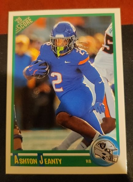 2025 Panini Score #1 Ashton Jeanty Anniversary Rookie — front