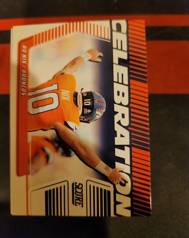 2025 Panini Score Celebration #C-BNI Bo Nix — front