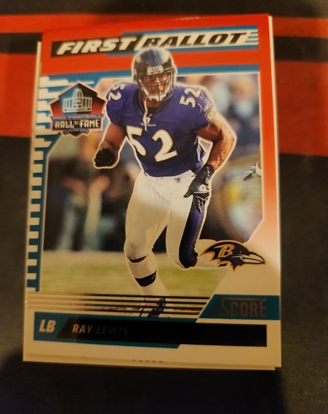 2025 Score First Ballot #9 Ray Lewis — front