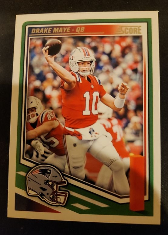 2025 Panini Score #27 Drake Maye — front