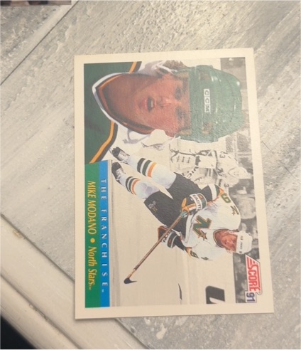 1991 Score #7 Mike Modano — front