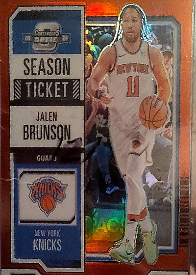 2022 Donruss Optic Season Ticket #ST-11 Jalen Brunson — front