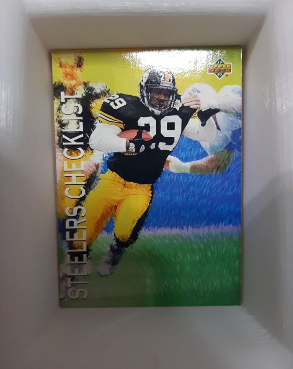 1993 Upper Deck Steelers Checklists Rod Woodson — front