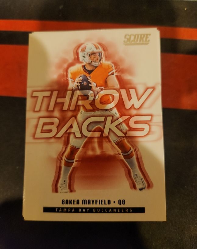 2023 Score Throwbacks Baker Mayfield — front