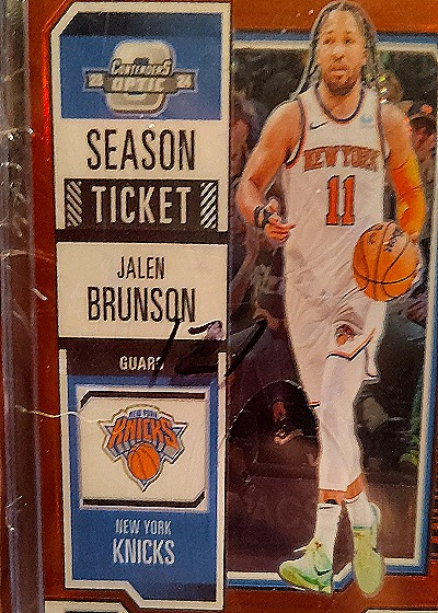 2023 Panini Contenders Season Ticket Jalen Brunson — front
