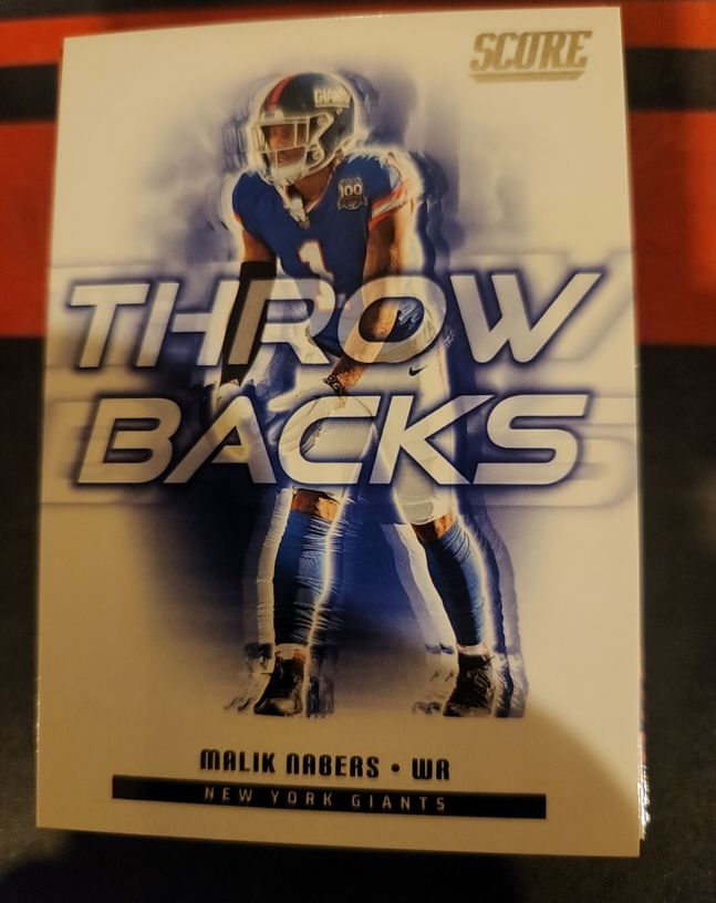 2022 Score Throwbacks #TB-1 Malik Nabers — front