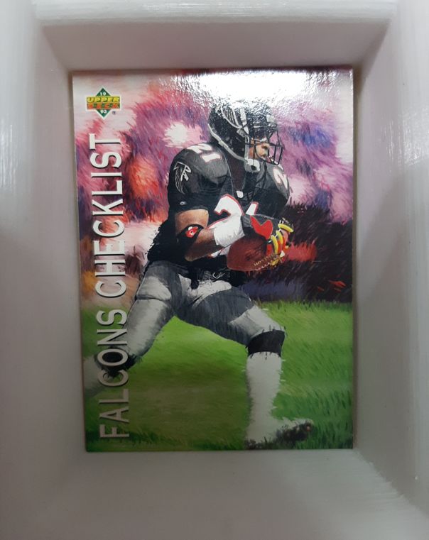 1993 Upper Deck Falcons Checklist — front