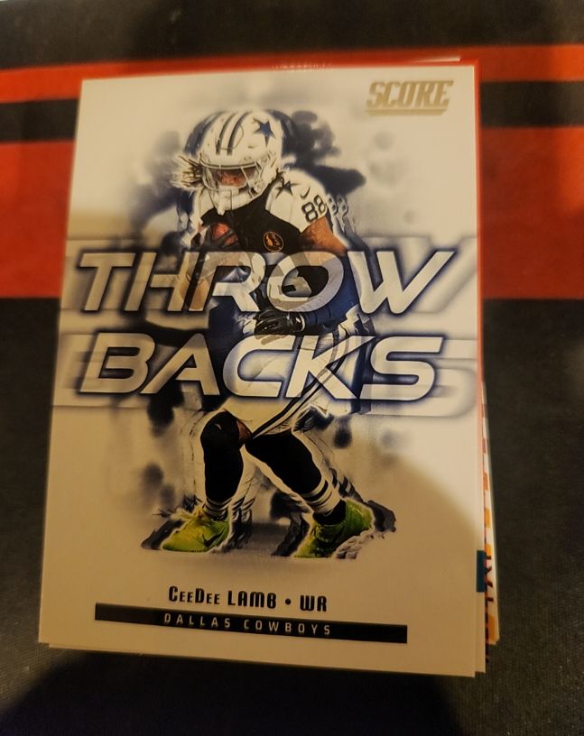 2022 Score Throwbacks #TB-1 CeeDee Lamb — front