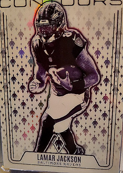 2020 Panini Contours Lamar Jackson — front
