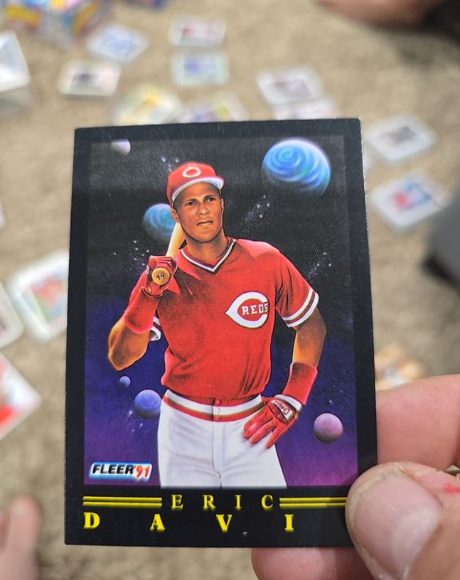1991 Fleer #Eric Davis — front