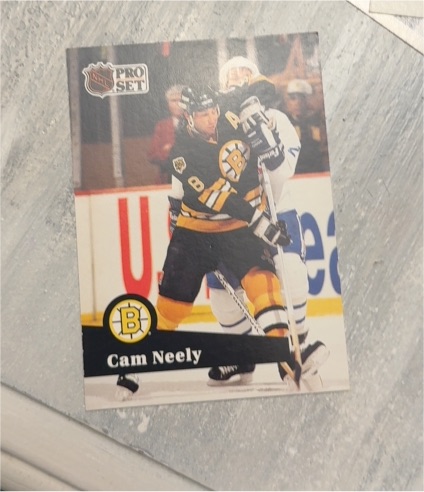 1990 Pro Set #8 Cam Neely — front