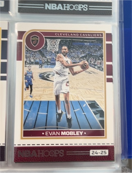 2024 Panini NBA Hoops #24-25 Evan Mobley — front