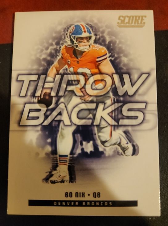 2023 Score Throwbacks Bo Nix — front