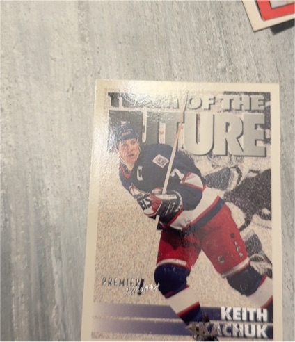 1992 Premier Team of the Future #12 Keith Tkachuk — front