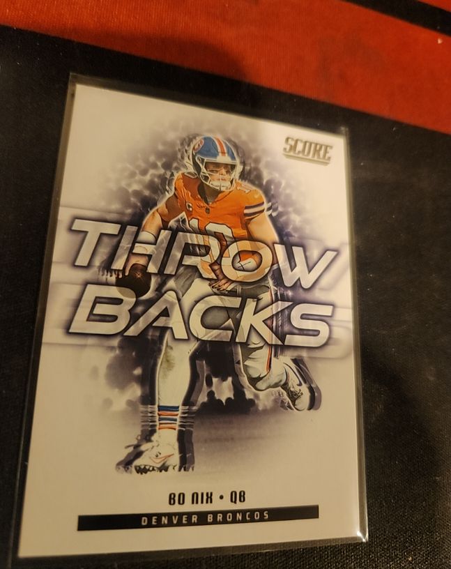 2023 Score Throwbacks Bo Nix — front