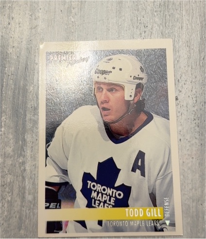 1991 Premier Hockey Todd Gill — front