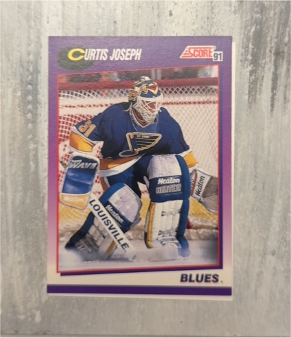1991 Score #91 Curtis Joseph — front