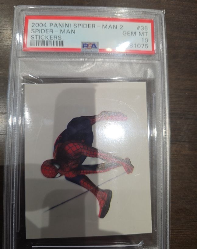 2004 Panini Spider-Man 2 #35 Spider-Man Stickers — front