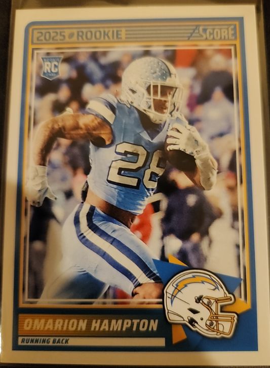 2025 Score #ROOKIE Omarion Hampton — front