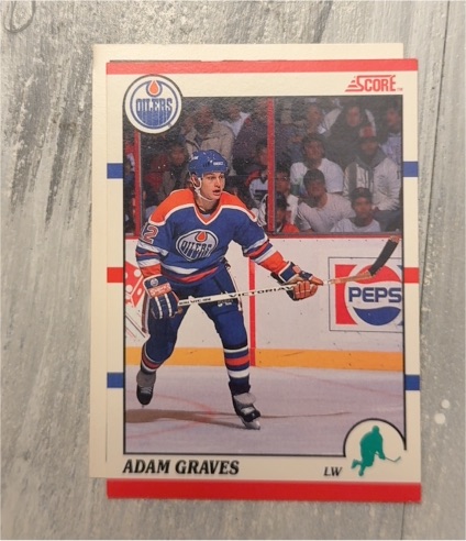 1990 Score #12 Adam Graves — front