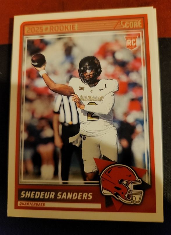 2025 Score Shedeur Sanders Rookie Card — front