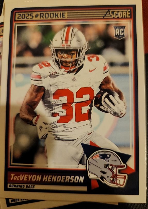 2025 Score Rookie TreVeyon Henderson — front